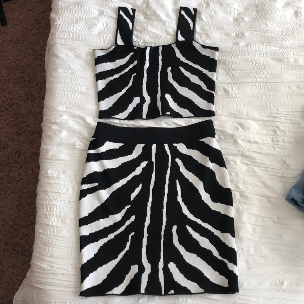 These Three Boutique Zebra/tiger print set